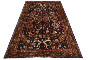 Dark Purple-navy Vintage Floral 4X7 Gholtogh Persian Rug