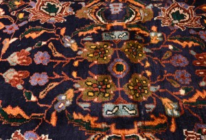 Dark Purple-navy Vintage Floral 4X7 Gholtogh Persian Rug