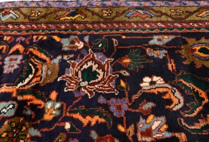 Dark Purple-navy Vintage Floral 4X7 Gholtogh Persian Rug