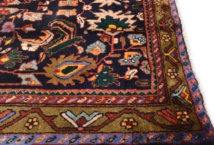 Dark Purple-navy Vintage Floral 4X7 Gholtogh Persian Rug