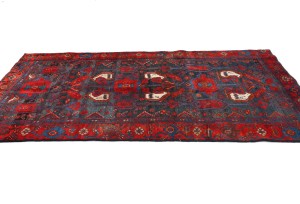 Vintage Tribal Charcoal Gray 4X8 Hamedan Persian Rug