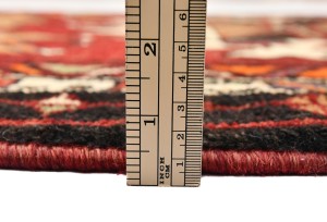 Vintage Red Tribal 3'5X13'9 Gholtogh Persian Runner Rug