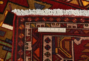 Vintage Red Tribal 3'5X13'9 Gholtogh Persian Runner Rug