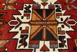 Vintage Red Tribal 3'5X13'9 Gholtogh Persian Runner Rug