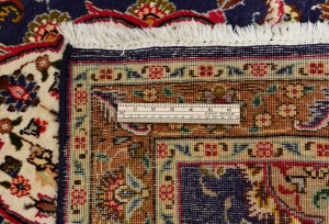 Vintage Purple-navy Floral 3X16 Tabriz Persian Runner Rug