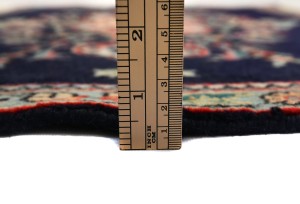 Vintage Dark Purple-navy Classic 2X3 Kashan Persian Rug