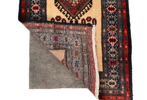 Vintage Tribal Cream 2X4 Chenar Persian Rug