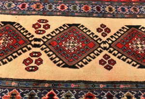 Vintage Tribal Cream 2X4 Chenar Persian Rug