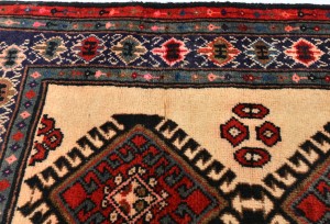 Vintage Tribal Cream 2X4 Chenar Persian Rug