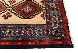 Vintage Tribal Cream 2X4 Chenar Persian Rug