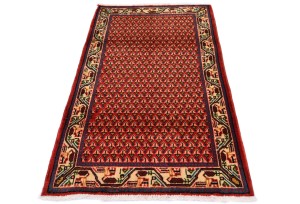 Vintage Red Tribal 2X4 Botemir Persian Rug