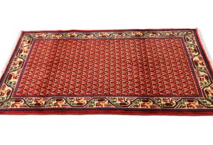Vintage Red Tribal 2X4 Botemir Persian Rug