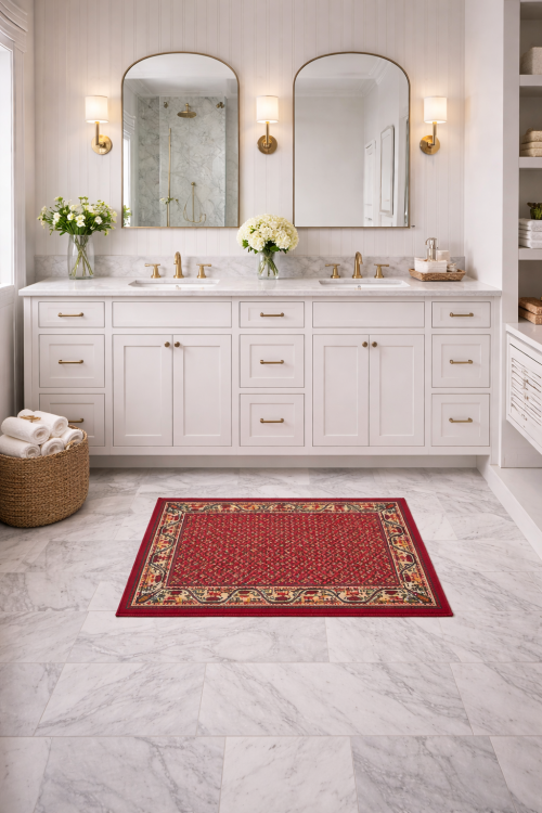 Vintage Red Tribal 2X4 Botemir Persian Rug