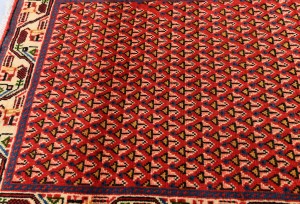 Vintage Red Tribal 2X4 Botemir Persian Rug