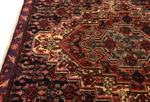 Vintage Floral Geometric 2X3 Bidjar Sanneh Persian Rug