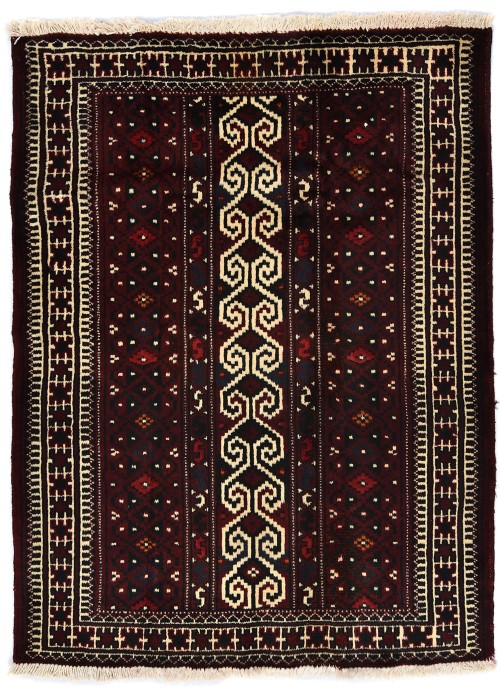 Vintage Geometric Tribal 3X4 Turkoman Persian Rug