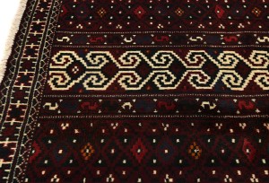 Vintage Geometric Tribal 3X4 Turkoman Persian Rug