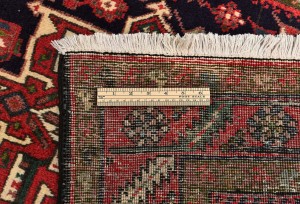 Vintage Geometric Tribal 3'2X14'6 Karajeh Persian Runner Rug