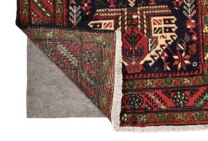 Vintage Geometric Tribal 3'2X14'6 Karajeh Persian Runner Rug