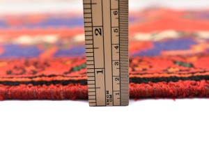 Semi Antique Tribal Red 3'5X9'3 Hamedan Persian Runner Rug