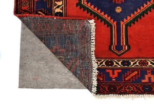 Semi Antique Tribal Red 3'5X9'3 Hamedan Persian Runner Rug