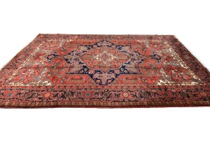 Vintage Traditional Floral 8X11 Heriz Persian Rug