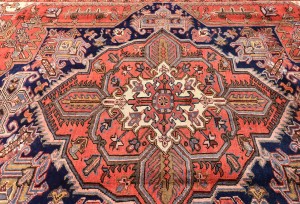 Vintage Traditional Floral 8X11 Heriz Persian Rug