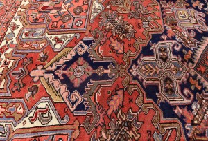 Vintage Traditional Floral 8X11 Heriz Persian Rug