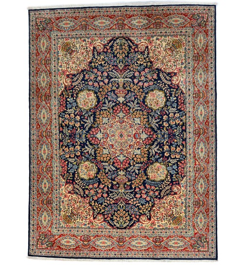 Vintage Traditional Floral 10X13 Kerman Persian Rug