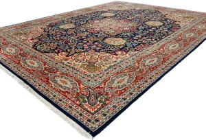Vintage Traditional Floral 10X13 Kerman Persian Rug