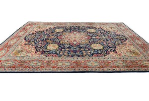 Vintage Traditional Floral 10X13 Kerman Persian Rug