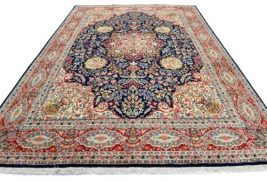 Vintage Traditional Floral 10X13 Kerman Persian Rug