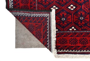 Vintage Red Tribal 4X8 Balouch Persian Oriental Rug
