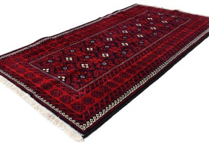 Vintage Red Tribal 4X8 Balouch Persian Oriental Rug
