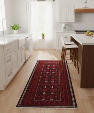 Vintage Red Tribal 4X8 Balouch Persian Rug