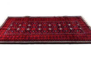 Vintage Red Tribal 4X8 Balouch Persian Oriental Rug
