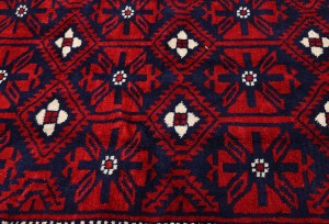 Vintage Red Tribal 4X8 Balouch Persian Oriental Rug