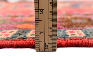 Muted Rose Red Vintage Tribal 4X7 Hamedan Persian Oriental Rug