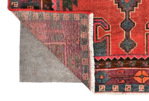 Muted Rose Red Vintage Tribal 4X7 Hamedan Persian Oriental Rug