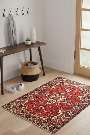 Vintage Red Tribal 4'8X6'4 Bakhtiari Persian Rug
