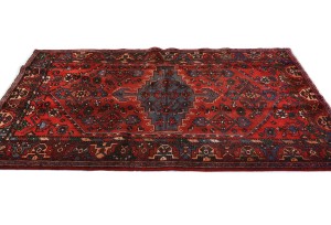 Vintage Red Tribal 4X7 Hamedan Persian Rug