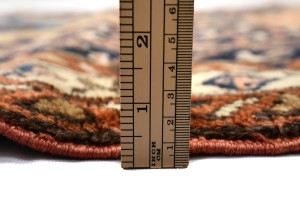 Vintage Purple-navy Tribal 3X18 Meshkin Persian Runner Rug