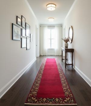 Vintage Fuchsia Rose Classic 3X20 Tabriz Persian Runner Rug