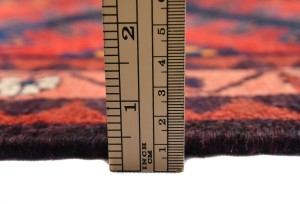 Vintage Purple-navy Tribal 3'7X9'8 Hamedan Persian Runner Rug