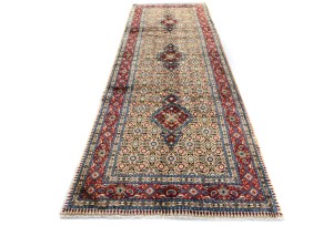 Vintage Cream Floral 3'4X9'6 Mood Persian Runner Rug