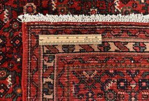 Vintage Red Tribal 2'9X12'5 Hossainabad Persian Runner Rug