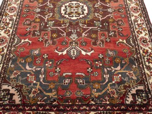 Vintage Red Floral Tribal 4'5X6'7 Hamedan Persian Rug
