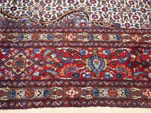 Cream Vintage Floral Classic 9X12 Mood Persian Rug