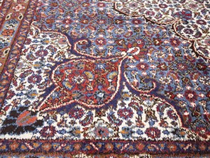 Cream Vintage Floral Classic 9X12 Mood Persian Rug