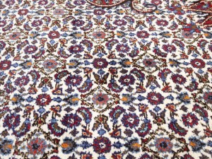 Cream Vintage Floral Classic 9X12 Mood Persian Rug